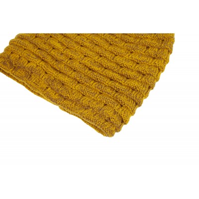 Вязаная шапка - Knitted - Желтая Фото 2 