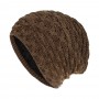 Вязаная шапка - Knitted - Коричневая - купить в Украине