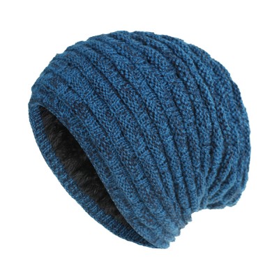 Вязаная шапка - Knitted - Синяя - купить в Украине