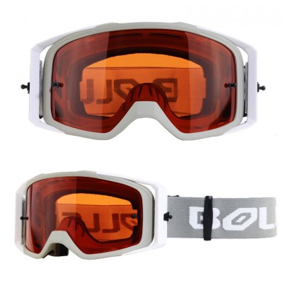 Мотоочки с оранжевыми линзами |8195| Кроссовые очки на шлем BOLLFO BF-09 Фото 1 