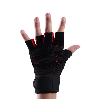Перчатки без пальцев ( CRG01-8305 ) для фитнеса Цвет: Красные - купить в Украине