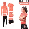 Спортивный костюм для фитнеса 5 в 1  (XW-5IN1-8266) Цвет: Оранжевый